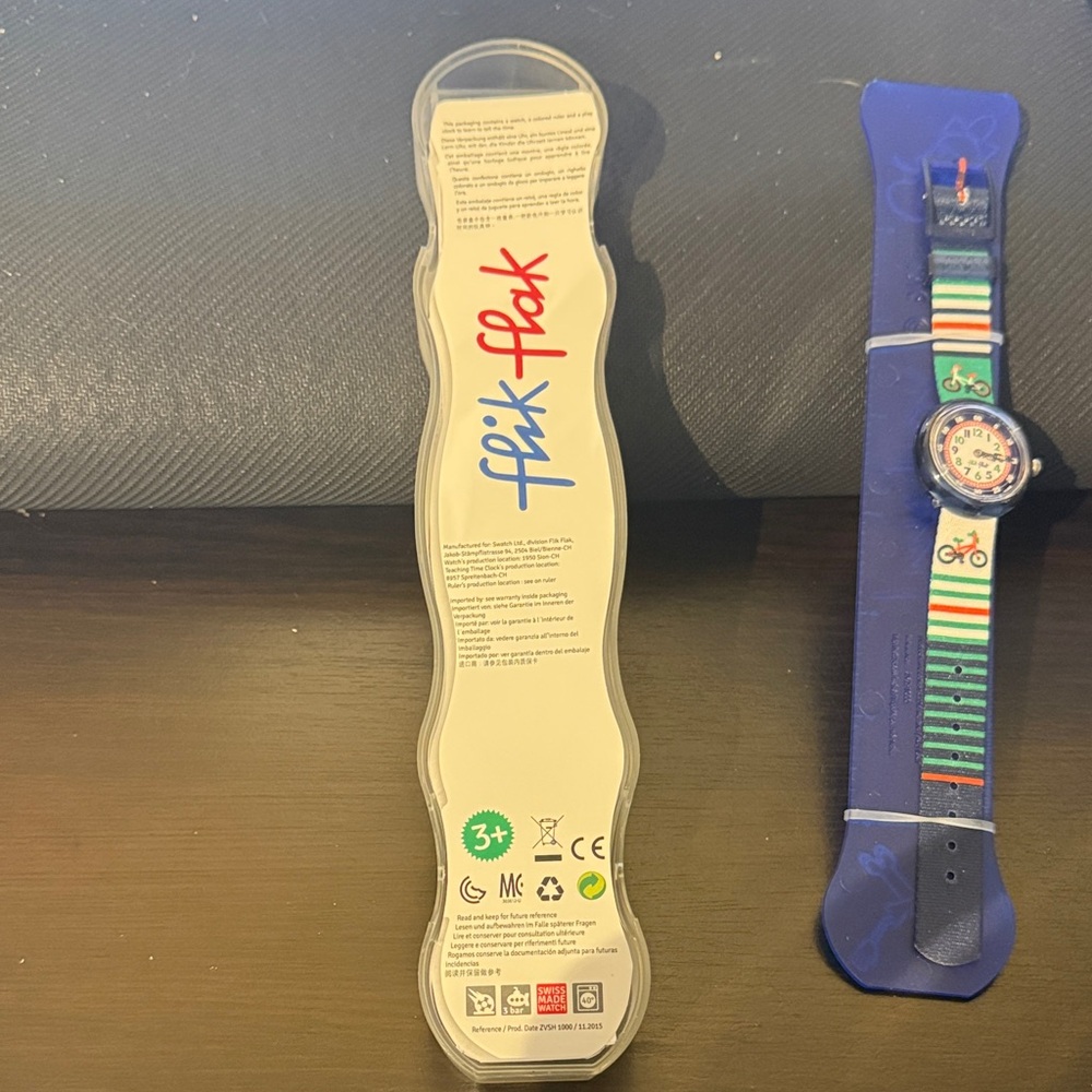 Swatch Flik Flak Colorful Bicycle Design Watch - Picture 3 of 9
